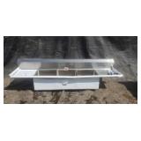 Stainless Steel 3 Compartment Sink w/ & Dual 18"
