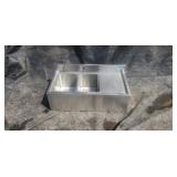 18"X36" Underbar Sink w/ Legs 2 Compartment R