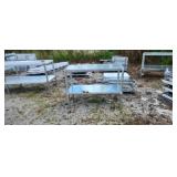 43.5 x 18 x 33 Galvanized Table