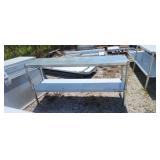 67.5 x 18x 33 Galvanized & Stainless Table