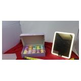 New bath Bombs lighted stand mirror