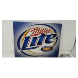 Metal Miller lite sign 13 x16 in, 2002