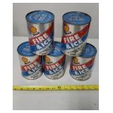 Empty but sealed shell fire and ice motor oil