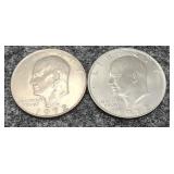 2-1972-D Eisenhower Dollars