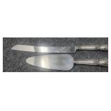 Sheffield  England Sterling Handle Knife and Cake