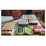 Kids board games,  leap pad