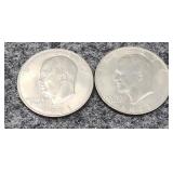 2-1971-D Eisenhower Dollars
