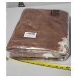 New in bag,  Homore Cowhide khaki brown 5x4 area