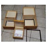 New Nesting wooden boxes w hardware