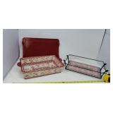New Temptations Old World CRANBERRY 2.5 qt w wire
