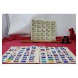 2, US Flags, National Emblems Stamp Sheets (.13