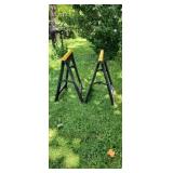 2 Plastic Saw Horses