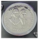 1973 bison tennial commemorative metal Sterling