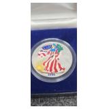2000 American eagle silver dollar full in color
