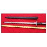 WWI Swiss Waffenfabrik Neuhausen Sawback Bayonet