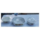 Corning ware Spice of life mushroom design