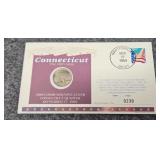 1999-D Commemorative cover Connecticut quarter