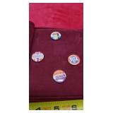 Political Presidential Campaign Buttons ,