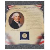 George Washington Presidential Dollar & Stamps