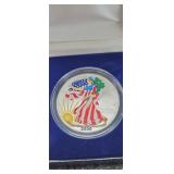 2000American eagle silver dollar full in color