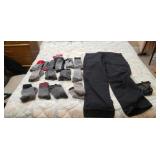 New dickies 42x32 Carpenter pants , thermal socks
