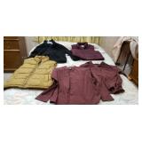 New xl burgundy moisture wicking shirts ,2 large