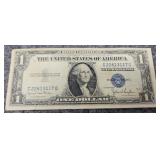 1935 D $1 Silver Certificate Blue Seal & Off