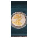 2000 24k gold select layered u.s. 1oz fine silver