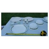 Corelle crazy daisy, platters , bowls, s and p