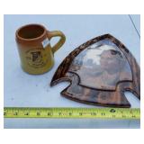 Old sleepy eye mug 1977, arrow head native