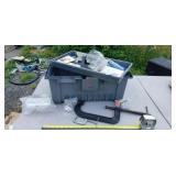 Plano tool box , 8 and 2 in c clamps and more