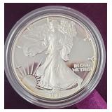 1988 1oz. Pure silver American Eagle silver