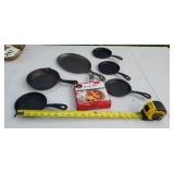 Cast Iron mini Skillets , and fajita pan
