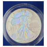 2000 Hologram u.s. silver eagle walking liberty