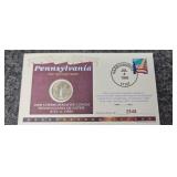 1999 Commemorative cover Pennsylvania quarter