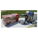 Perfect Brownie pan, coffee pot, Travolta fondue