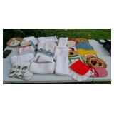 Hot pads , washcloths kitchen towels some new