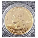 1999-P 24k gold plated united states Connecticut