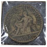 1923 France Commerce Industrie Bon Pour 1 France