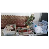 Christmas Decorations w 2 totes