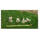 Outdoor resin statures