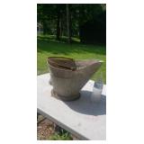 Galvanized coal bucket