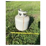 Propane tank over half full