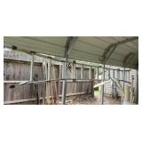 Aluminum ladder fold down extension