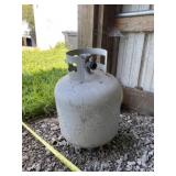Empty propane tank