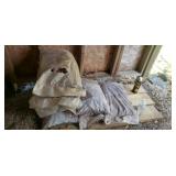 8 bags red Lava rock