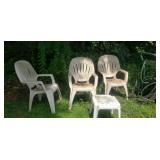 Outdoor chairs and table