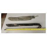 Vintage US Military Ontario Machete With Hard