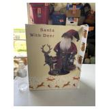 Cracker Barrel Santa with Deer figurine