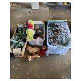 Two Christmas trees, The Grinch, and other decor